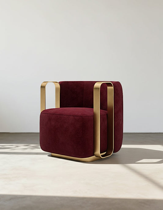 Thaddea Vintage Armchair, Red